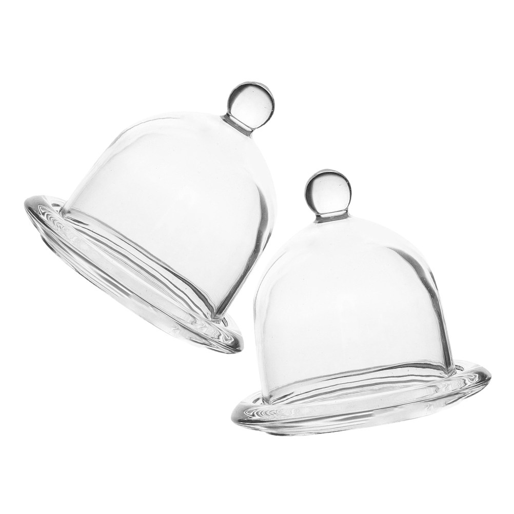 Plastic Dome Clear - 2 piezas de mini soporte de