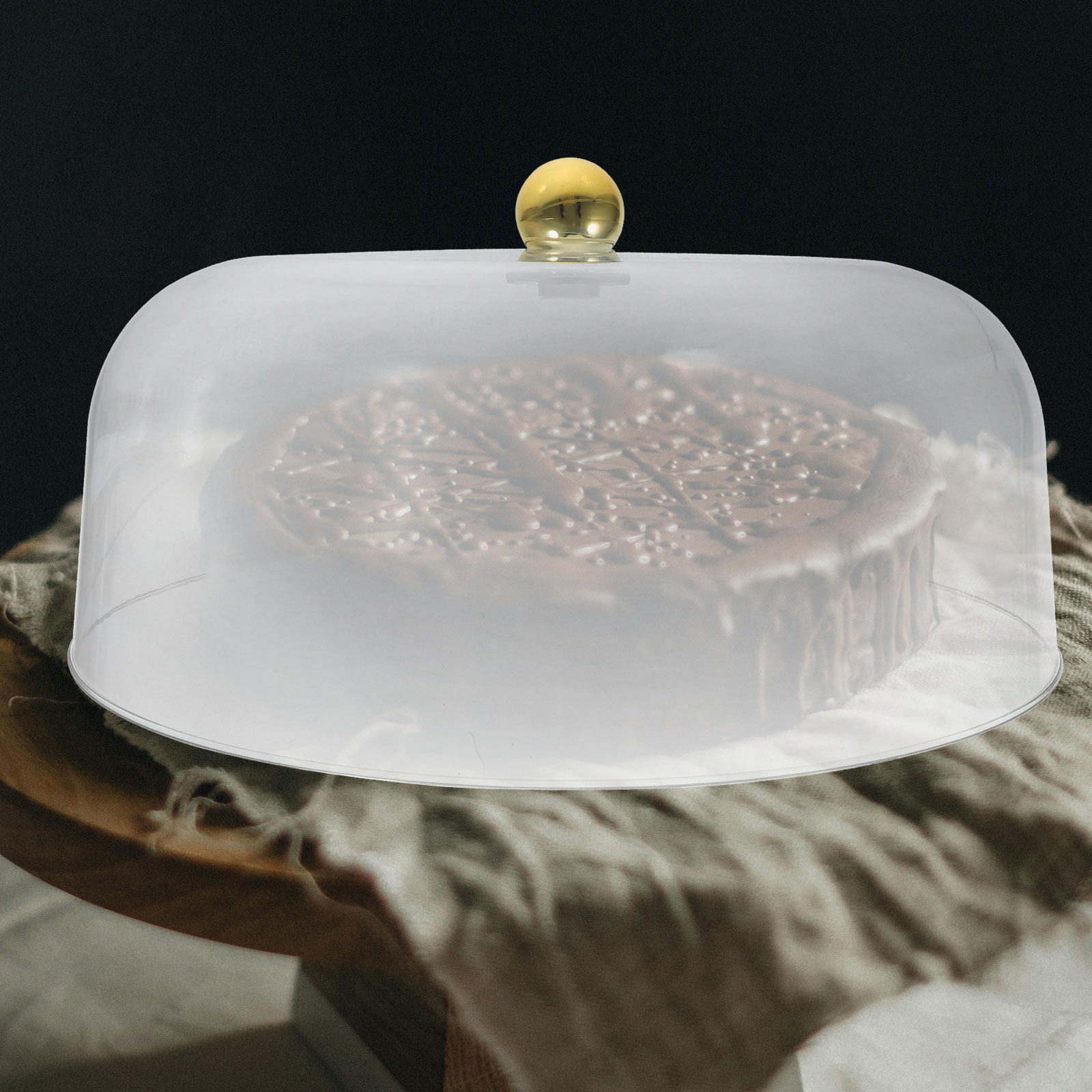 Plastic Dome Clear - Cúpula de plástico para tartas de