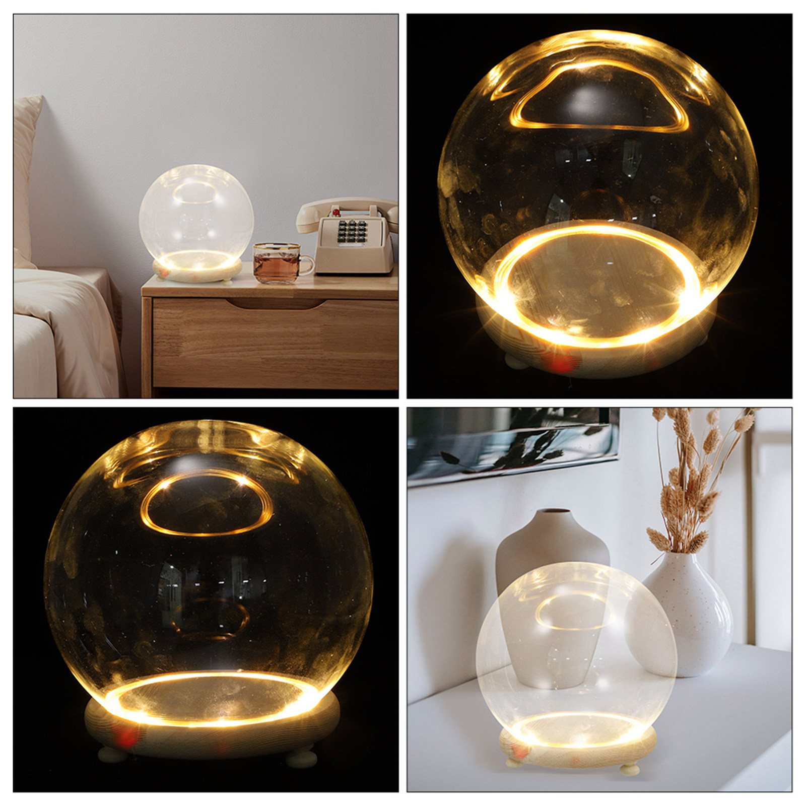Plastic Dome Clear - Vitrina de cristal con cúpula para