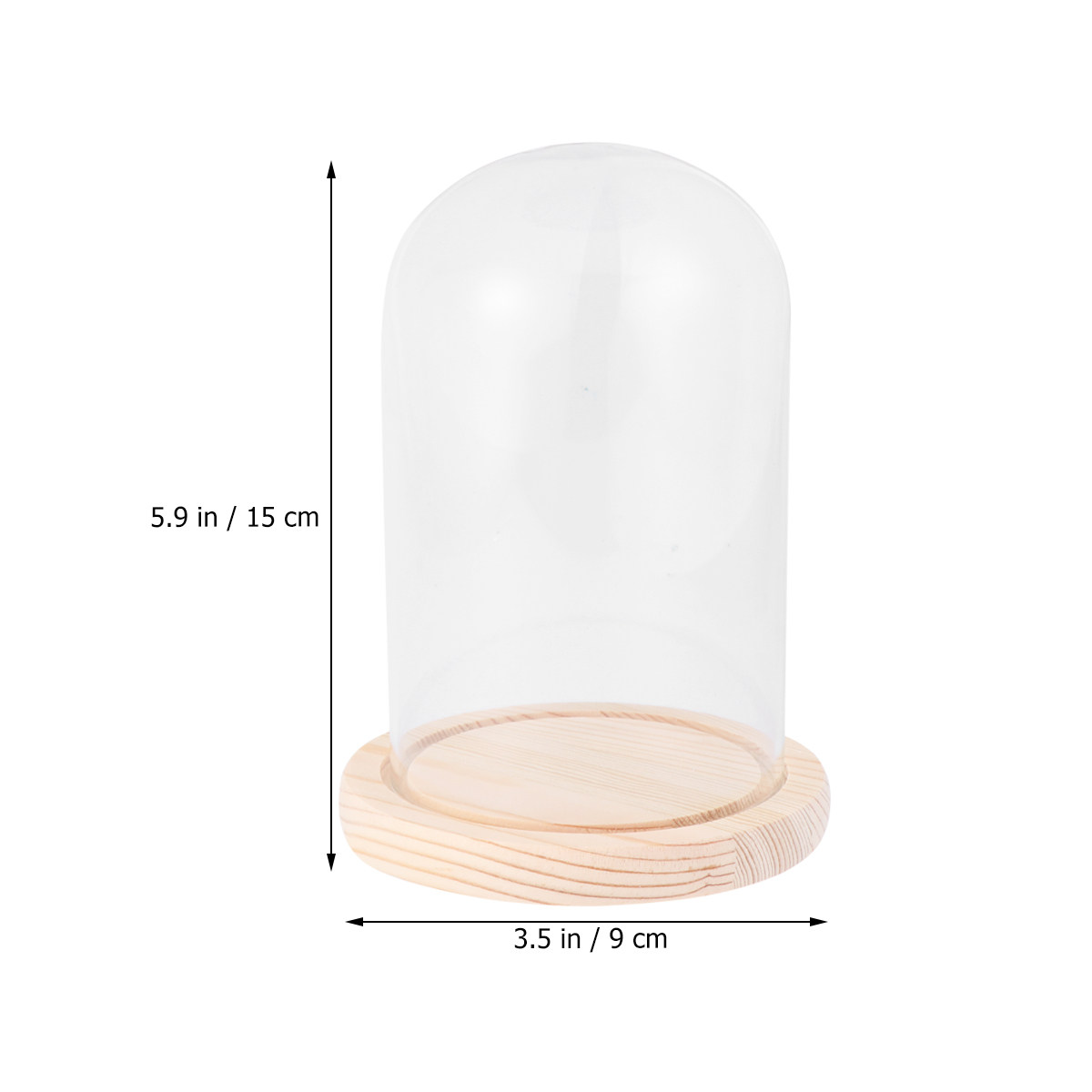 Elegante cúpula de cristal de  - Plastic Dome Clear reseña y precio